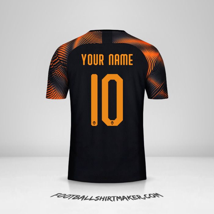 Valencia CF 2019/20 Cup II jersey number 10 your name