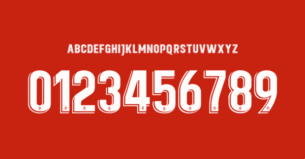 Font Villarreal Cf Jersey 2021 2022 II Names Letters Numbers Nameset Preview 01 4344