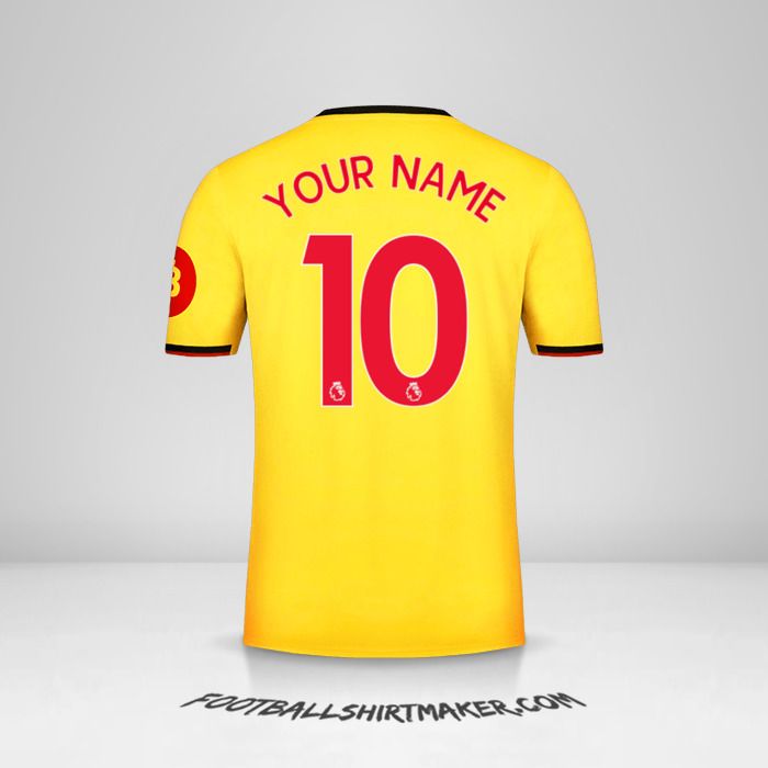 Watford FC 2019/20 jersey number 10 your name