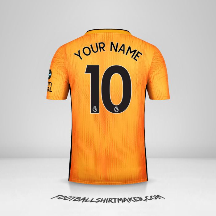 Wolverhampton Wanderers 2019/20 jersey number 10 your name