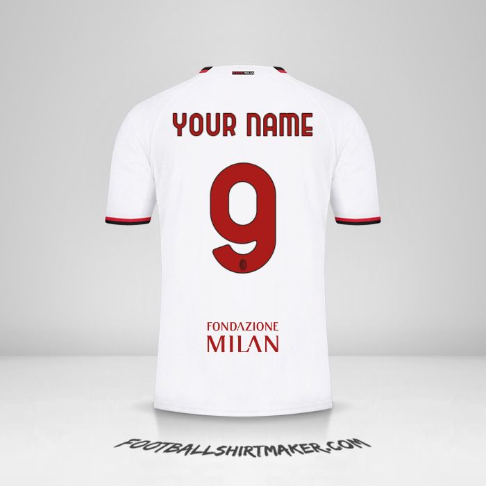 AC Milan 2022/2023 Cup II shirt number 9 your name