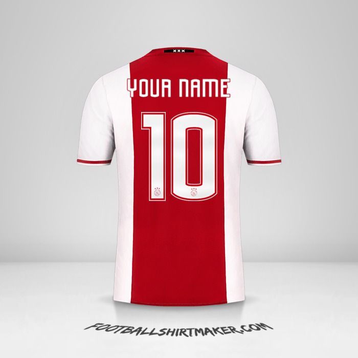 AFC Ajax 2016/17 shirt number 10 your name