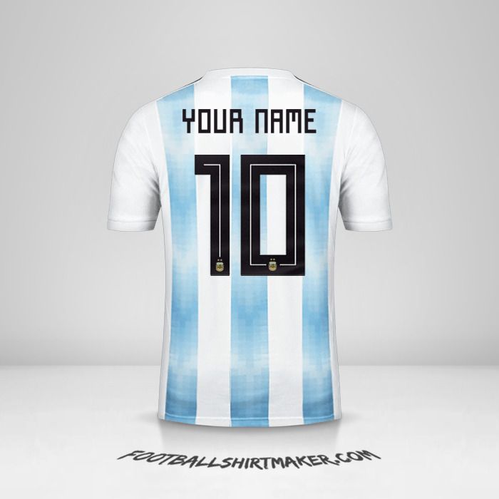 Argentina 2018 shirt number 10 your name