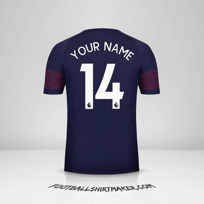 Arsenal 2018/19 II shirt number 14 your name