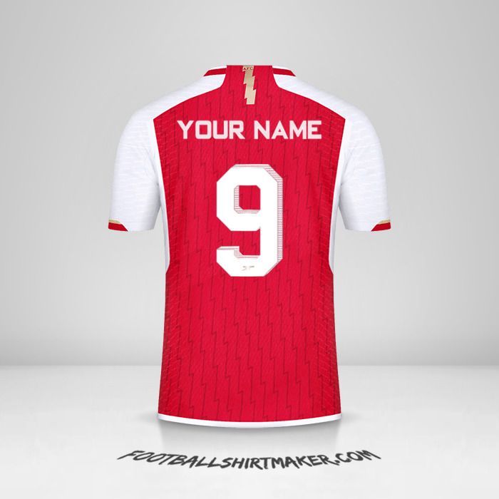 Arsenal 2023/2024 Cup shirt number 9 your name