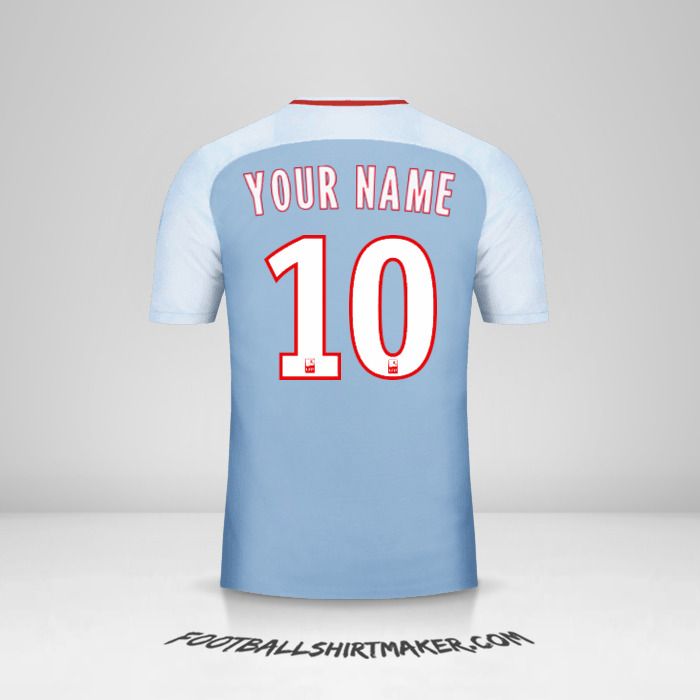 As Monaco 2017/18 II shirt number 10 your name