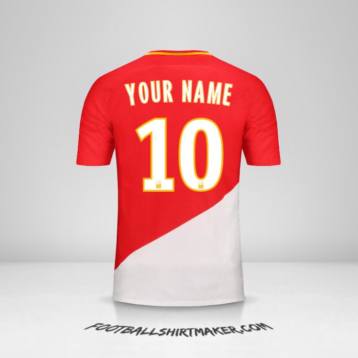 As Monaco 2017/18 shirt number 10 your name