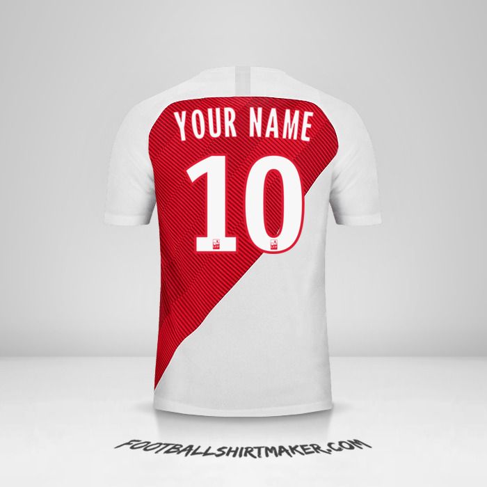 As Monaco 2018/19 shirt number 10 your name