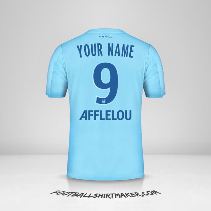 As Monaco 2019/20 III shirt number 9 your name