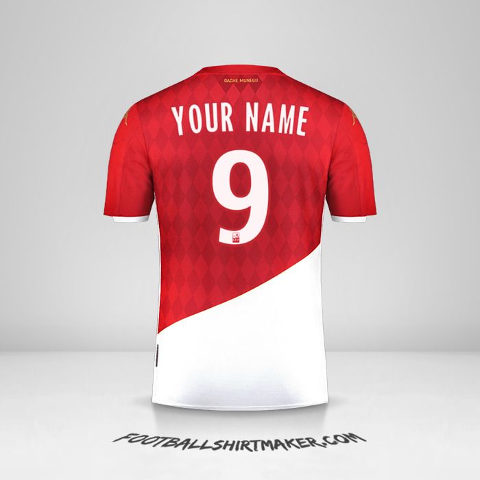 As Monaco 2019/20 shirt number 9 your name