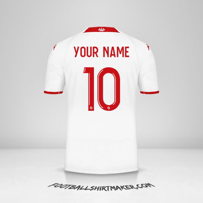 As Monaco 2022/2023 shirt number 10 your name