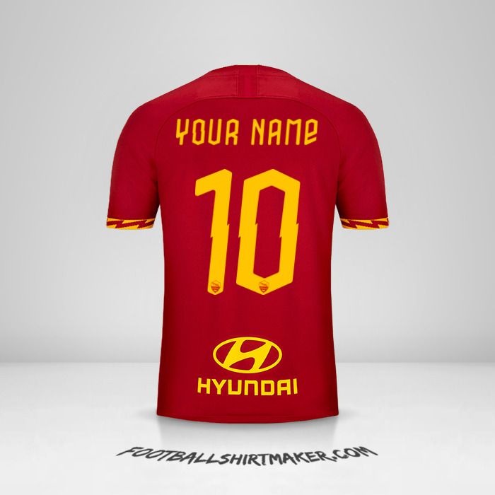 AS Roma 2019/20 shirt number 10 your name