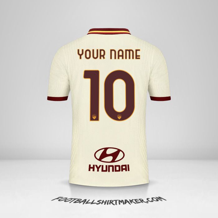 AS Roma 2020/21 II shirt number 10 your name