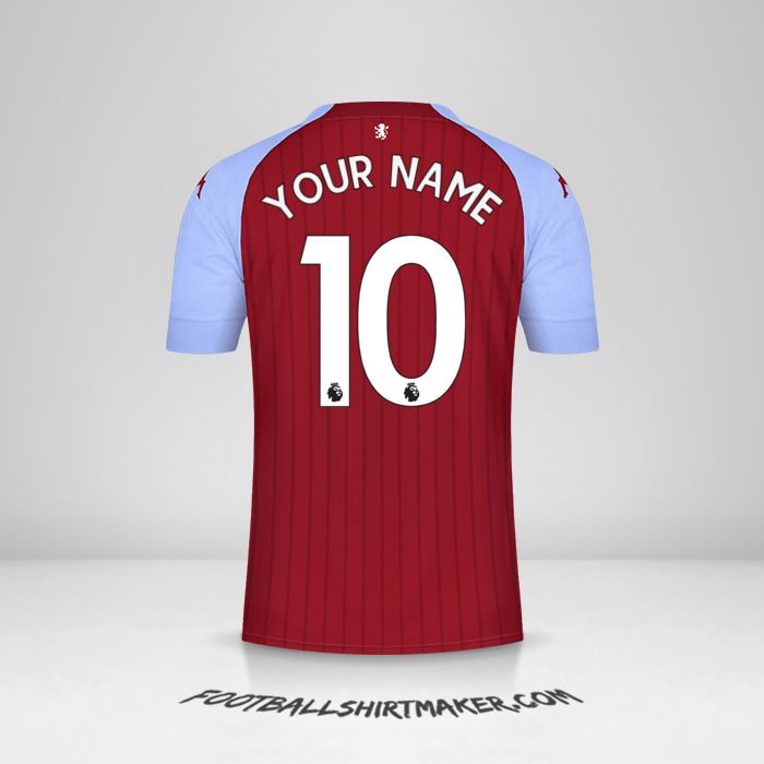 Aston Villa FC 2020/21 shirt number 10 your name