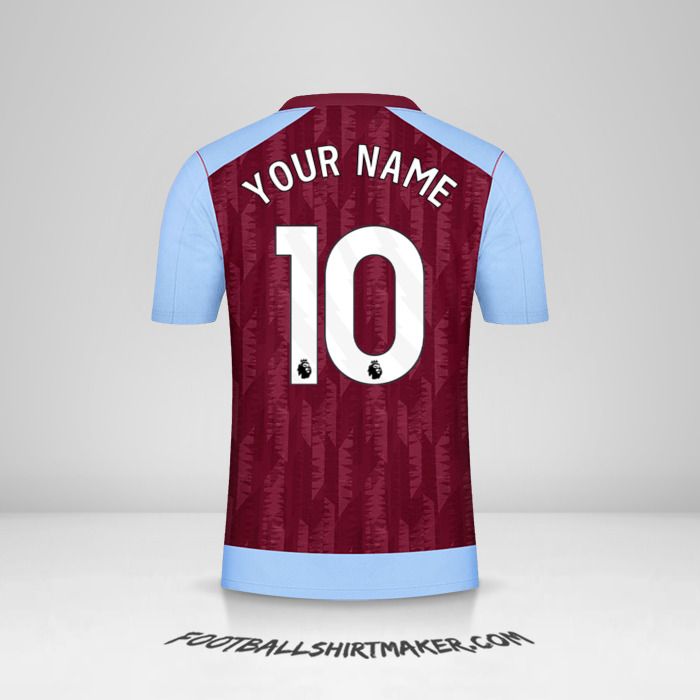 Aston Villa FC 2023/2024 shirt number 10 your name