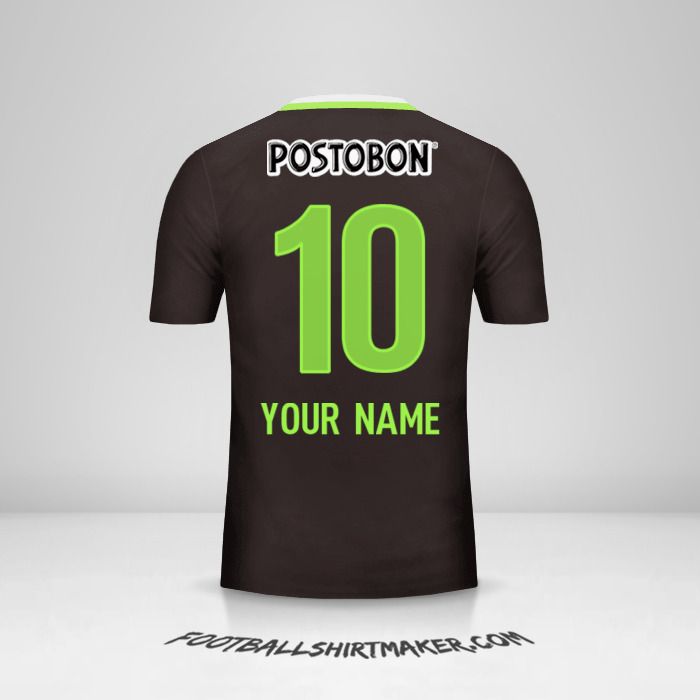 Atletico Nacional 2016 II shirt number 10 your name
