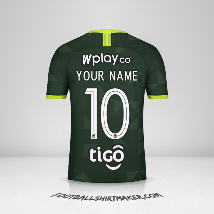 Atletico Nacional 2020 II shirt number 10 your name