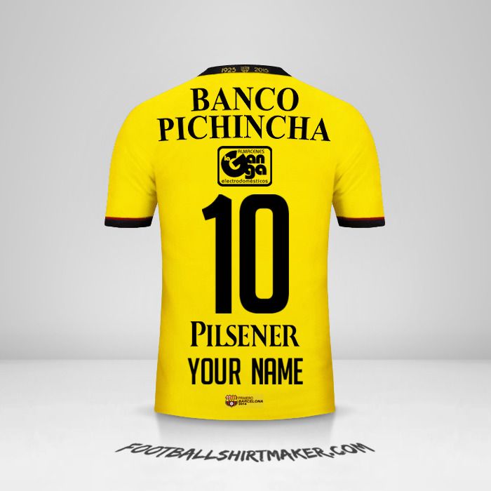 Barcelona SC 2015 shirt number 10 your name