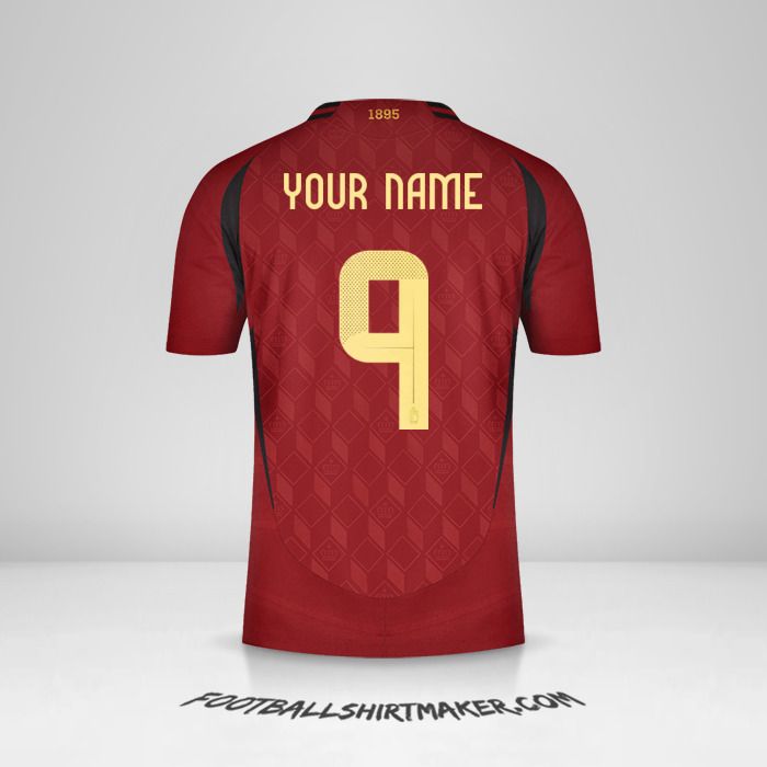 Belgium 2024 shirt number 9 your name