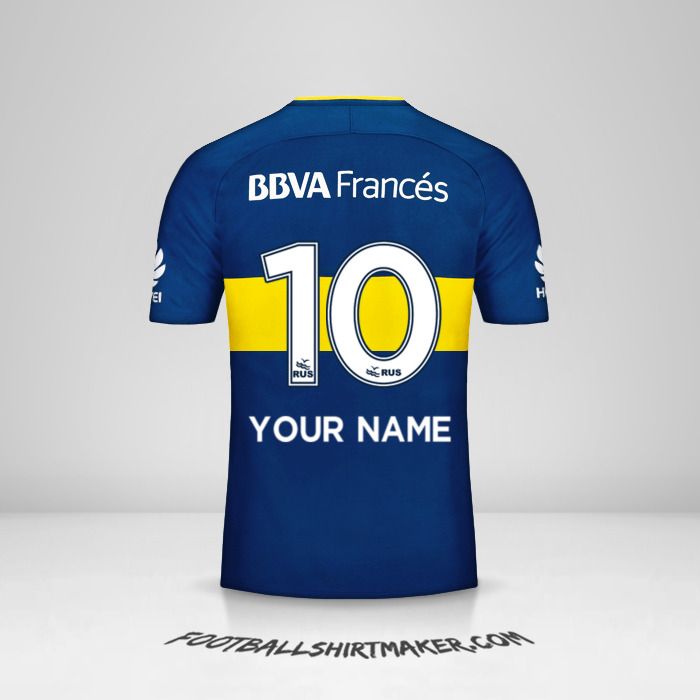 Boca Juniors 2017/18 shirt number 10 your name