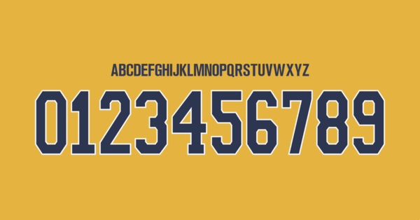 Font Boca Juniors Shirt 2025 2026 II Names Letters Numbers Nameset Preview 02 4934