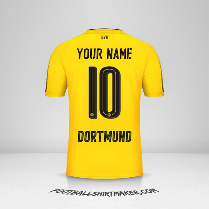 Borussia Dortmund 2017/18 shirt number 10 your name
