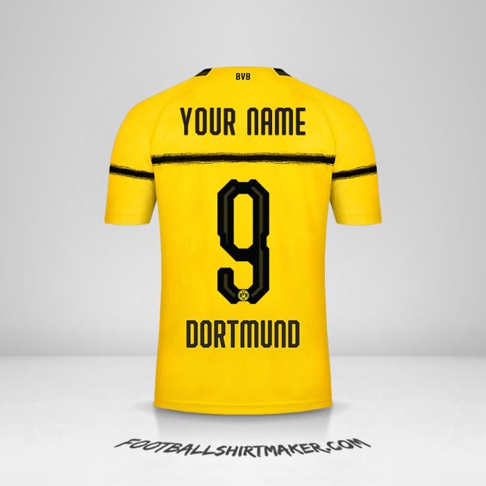 Borussia Dortmund 2018/19 Cup shirt number 9 your name