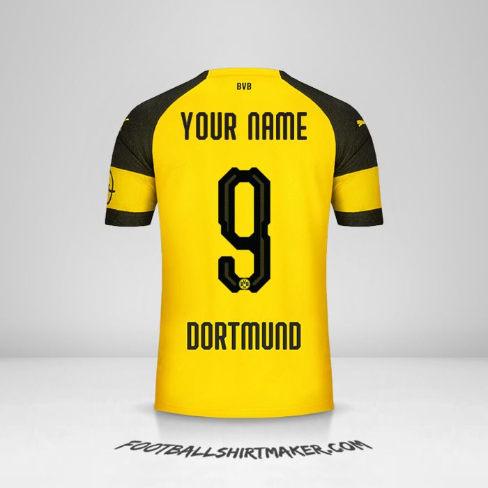 Borussia Dortmund 2018/19 shirt number 9 your name