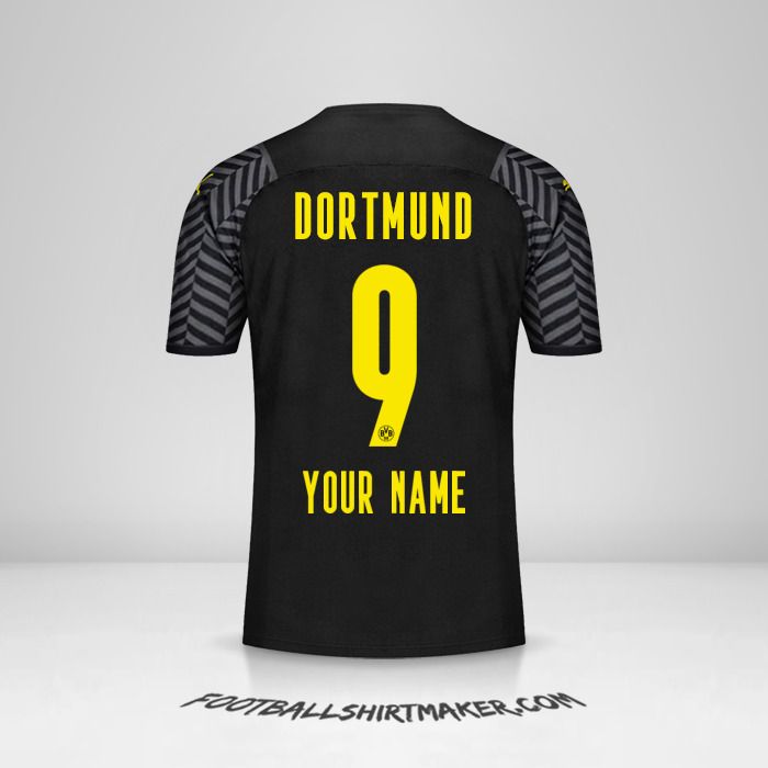 Borussia Dortmund 2021/2022 II shirt number 9 your name