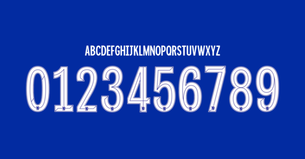 Font Chelsea Shirt 2024 2025 Cup Names Letters Numbers Nameset Preview 01 4691
