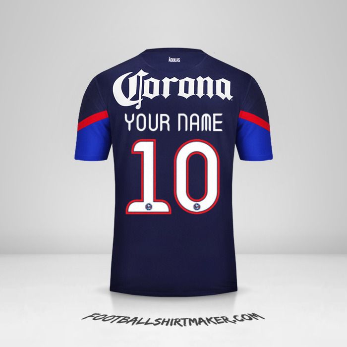 Club America 2012/13 II shirt number 10 your name