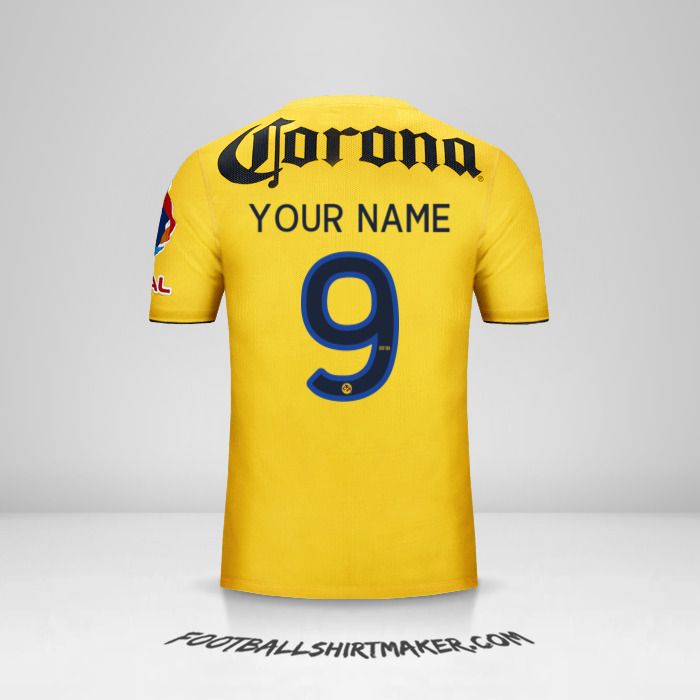 Club America 2013/14 shirt number 9 your name