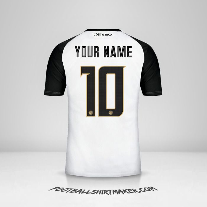 Costa Rica 2018 II shirt number 10 your name