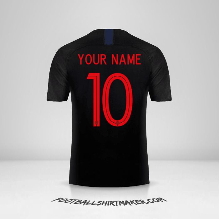 Croatia 2018 II shirt number 10 your name