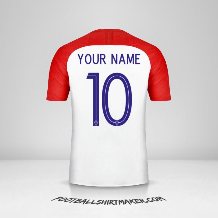 Croatia 2018 shirt number 10 your name