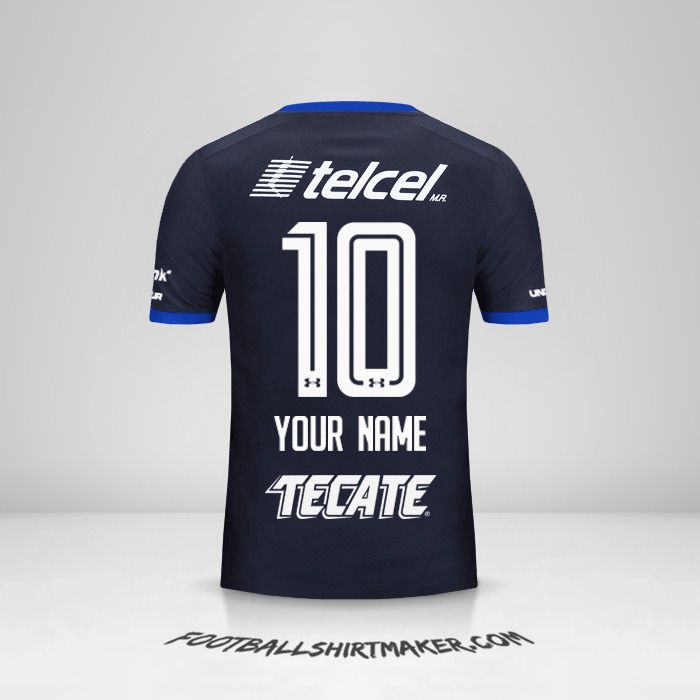 Cruz Azul 2017/18 III shirt number 10 your name