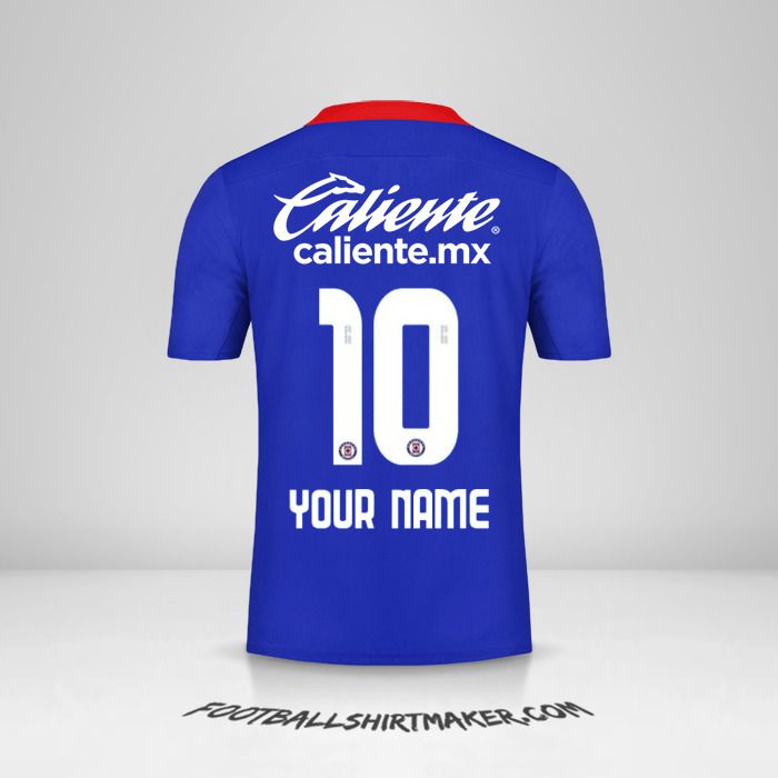 Cruz Azul 2020/21 shirt number 10 your name