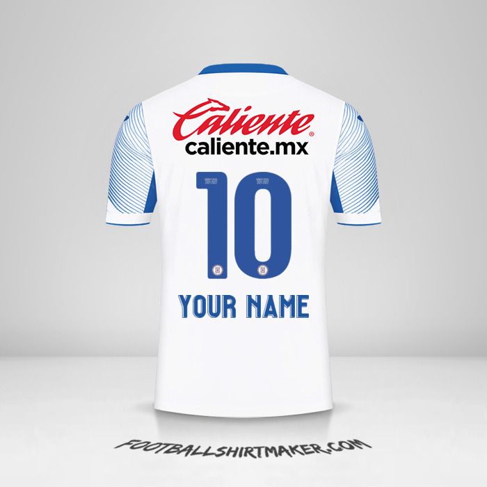 Cruz Azul 2021/2022 II shirt number 10 your name
