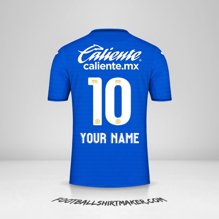 Cruz Azul 2021/2022 shirt number 10 your name