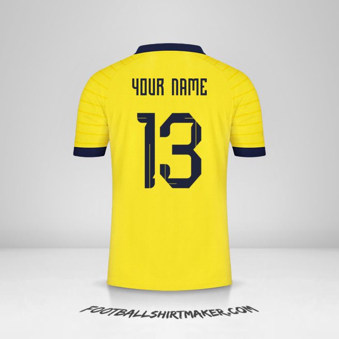 Ecuador 2023 shirt number 13 your name