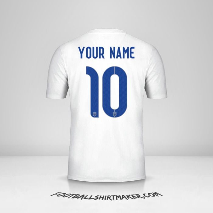 England 2014/15 shirt number 10 your name