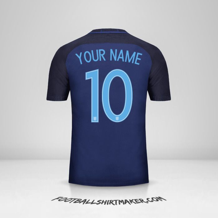 England 2017 II shirt number 10 your name