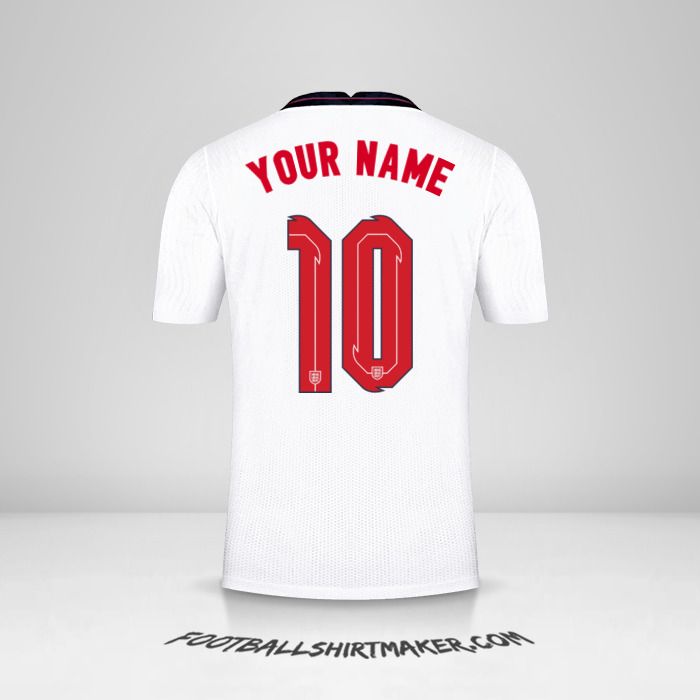 England 2020/2021 shirt number 10 your name