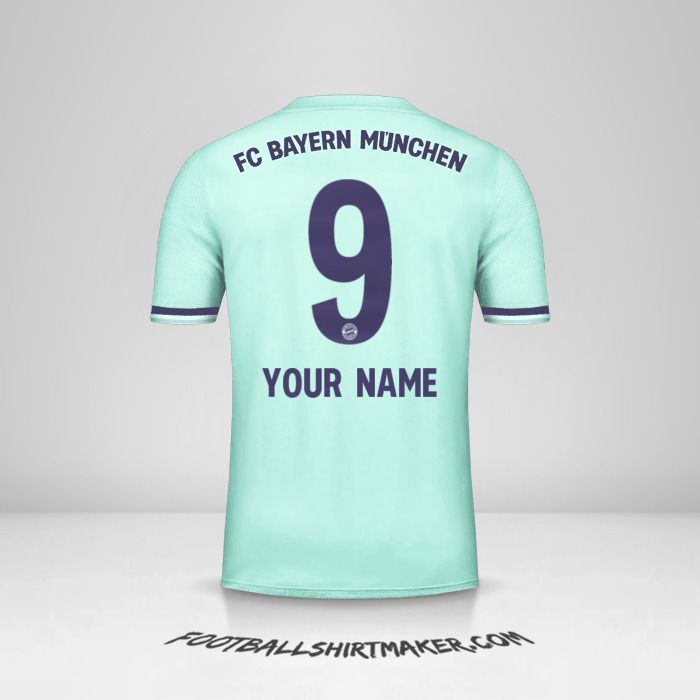 FC Bayern Munchen 2018/19 II shirt number 9 your name
