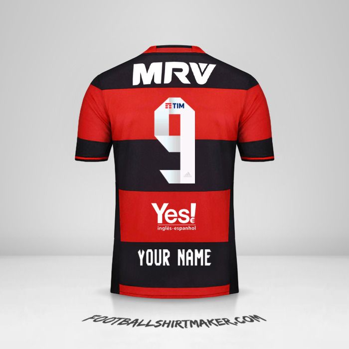 Flamengo 2016/17 shirt number 9 your name