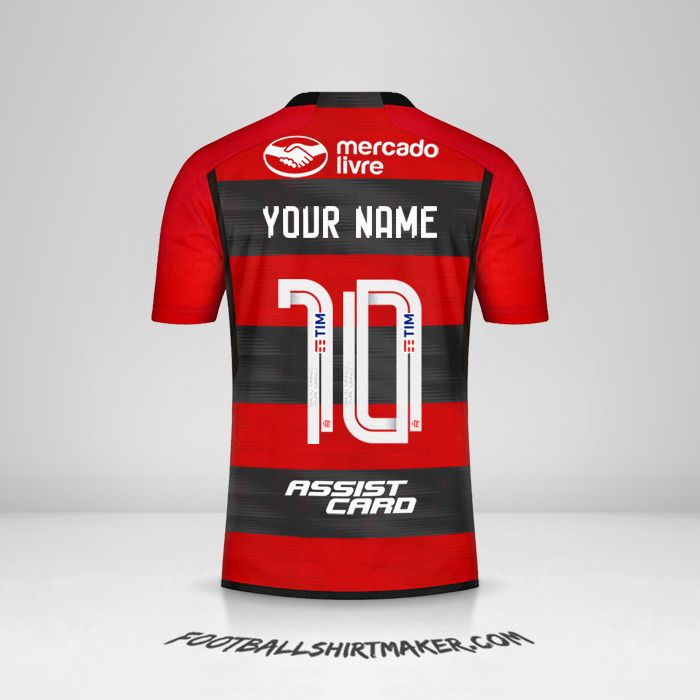 Flamengo 2023 shirt number 10 your name