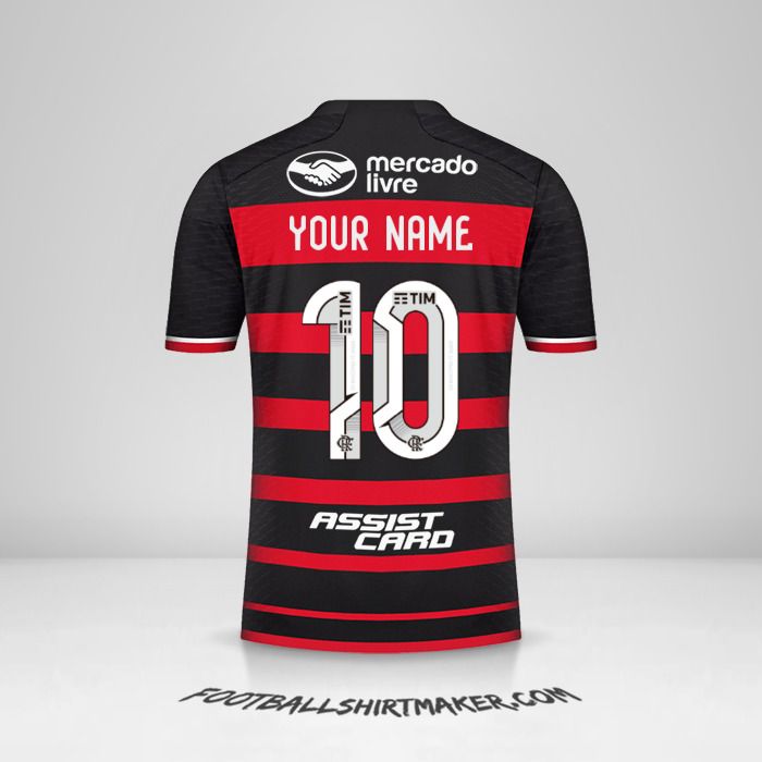 Flamengo 2024 shirt number 10 your name