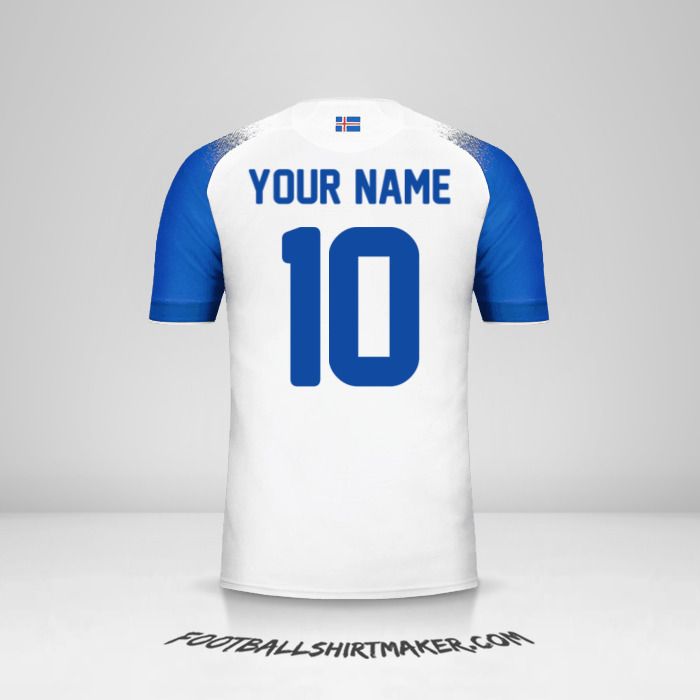Iceland 2018 II shirt number 10 your name