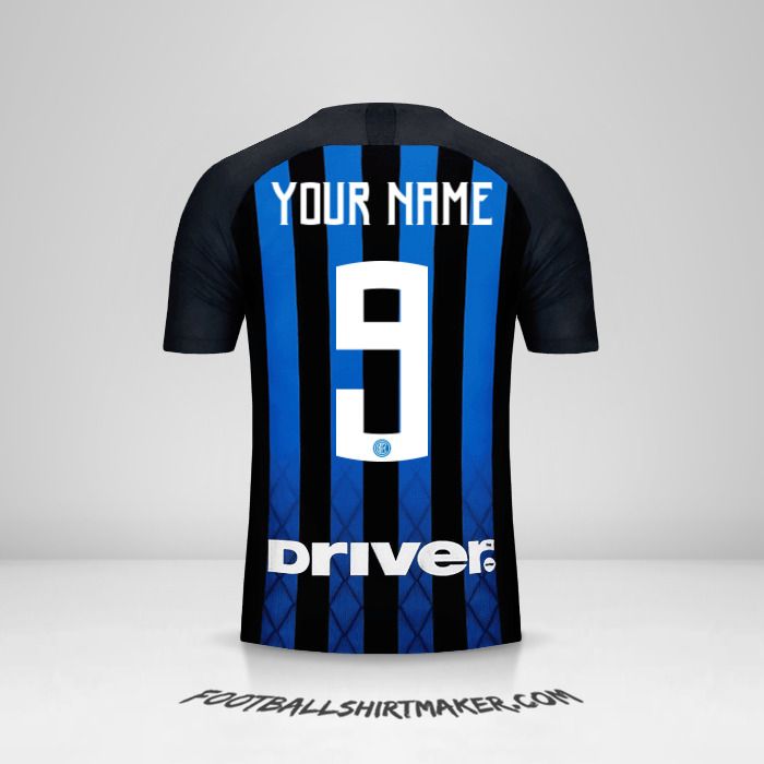Inter 2018/19 shirt number 9 your name