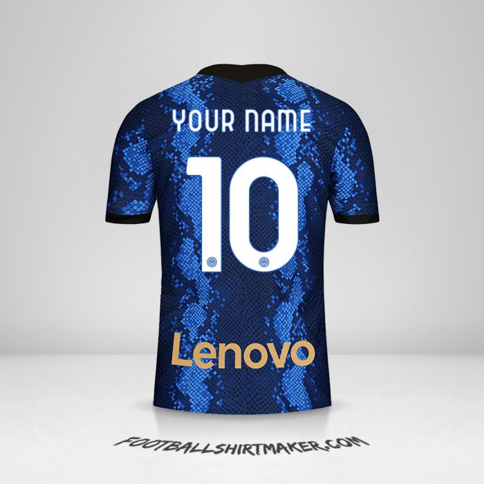Inter 2021/2022 shirt number 10 your name